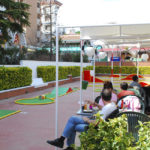 Vistes del Minigolf des de Terrassa Restaurant Calella